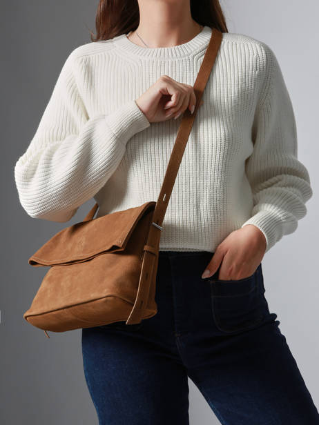 Sac Bandoulière Cavalier Nubuck Cuir Etrier Beige cavalier nubuck ECAN135M vue secondaire 1