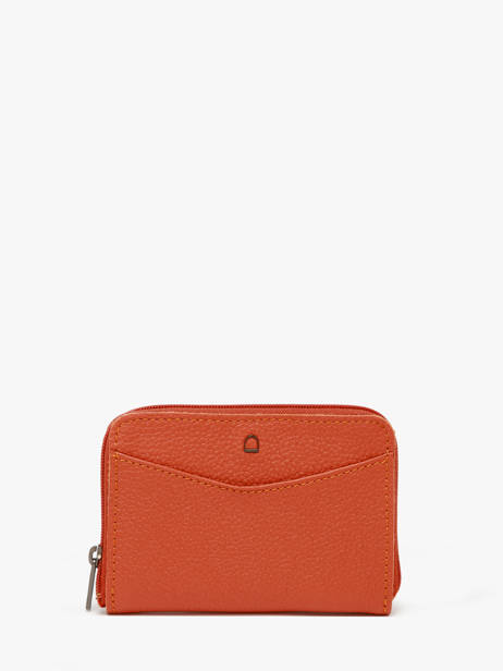 Porte-monnaie Cuir Etrier Orange madras EMAD900